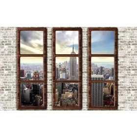   Kilátás New York-ra poszter, fotótapéta, Vlies (104 x 70,5 cm)