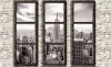 Kilátás New York-ra poszter, fotótapéta Vlies (254 x 184 cm)