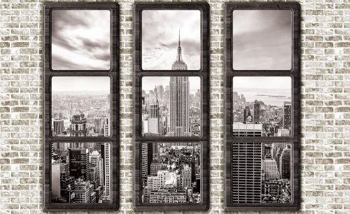 Kilátás New York-ra poszter, fotótapéta Vlies (254 x 184 cm)