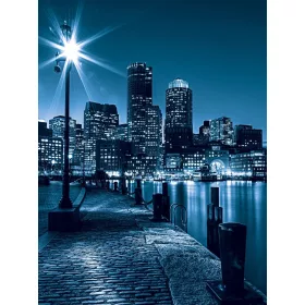   Éjszakai város poszter, fotótapéta, Vlies  (184x254 cm, álló)