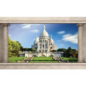   Paris - Sacre Coeur poszter, fotótapéta, Vlies (104 x 70,5 cm)