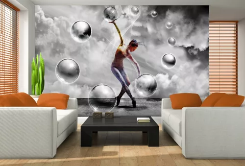 Absztrakt 3D poszter, fotótapéta, Vlies (104 x 70,5 cm)