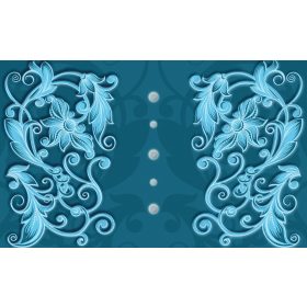 Futó minta poszter, fotótapéta, Vlies (104 x 70,5 cm)