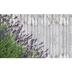   Levendulás deszkafal poszter, fotótapéta, Vlies (104 x 70,5 cm)