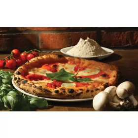 Pizza poszter, fotótapéta, Vlies (104 x 70,5 cm)