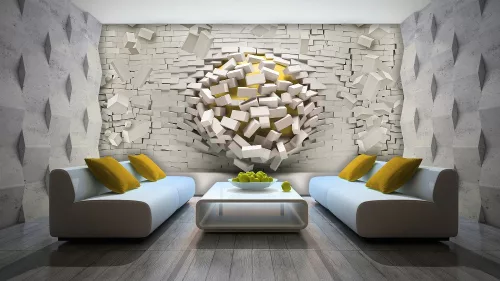 Absztrakt 3D  poszter, fotótapéta, Vlies (104 x 70,5 cm)