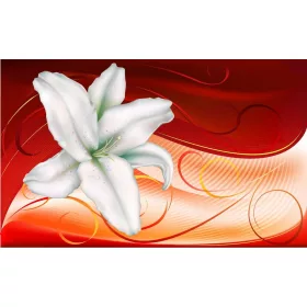 Virág minta poszter, fotótapéta, Vlies (104 x 70,5 cm)