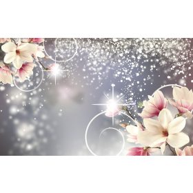 Virág minta  poszter, fotótapéta, Vlies (104 x 70,5 cm)