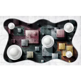 Absztrakt 3D  poszter, fotótapéta, Vlies (104 x 70,5 cm)