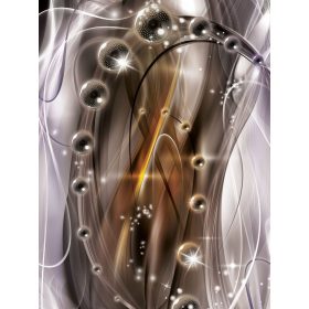   Absztrakt gömbök poszter, fotótapéta, Vlies  (184x254 cm, álló)