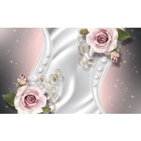 Virág minta  poszter, fotótapéta, Vlies (104 x 70,5 cm)