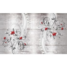 Virág minta  poszter, fotótapéta, Vlies (104 x 70,5 cm)