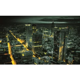   View City Aerial poszter, fotótapéta, Vlies (104 x 70,5 cm)