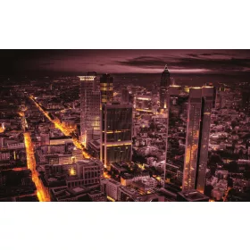   View City Aerial poszter, fotótapéta, Vlies (104 x 70,5 cm)