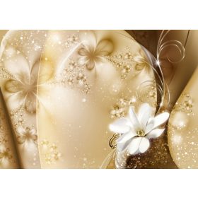 Virág minta  poszter, fotótapéta, Vlies (104 x 70,5 cm)