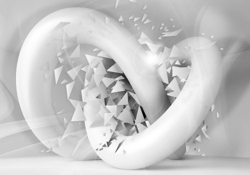 Absztrakt 3D poszter, fotótapéta Vlies (152,5 x 104 cm)