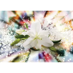 Virág minta  poszter, fotótapéta, Vlies (104 x 70,5 cm)