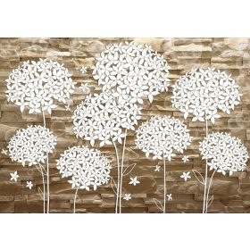 Virág minta  poszter, fotótapéta, Vlies (104 x 70,5 cm)