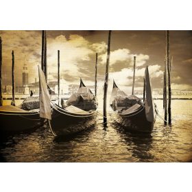 Gondolák  poszter, fotótapéta, Vlies (104 x 70,5 cm)