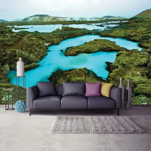 Hegyi patak  poszter, fotótapéta, Vlies (104 x 70,5 cm)