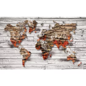 Világtérkép  poszter, fotótapéta, Vlies (104 x 70,5 cm)