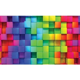 Kockák  poszter, fotótapéta, Vlies (104 x 70,5 cm)