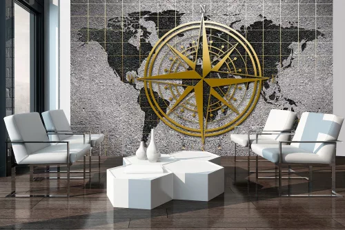 Világtérkép  poszter, fotótapéta, Vlies (104 x 70,5 cm)