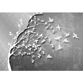 Absztrakt fa  poszter, fotótapéta, Vlies (104 x 70,5 cm)