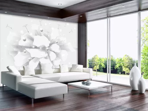 Absztrakt pitypangokkal  poszter, fotótapéta, Vlies (104 x 70,5 cm)