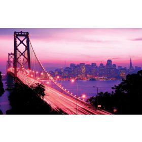   Oakland Bay Bridge poszter, fotótapéta, Vlies (104 x 70,5 cm)