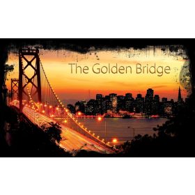   The Golden Bridge poszter, fotótapéta, Vlies (104 x 70,5 cm)