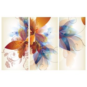 Virág minta poszter, fotótapéta, Vlies (104 x 70,5 cm)