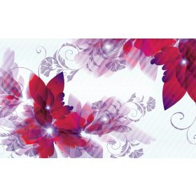 Virág minta poszter, fotótapéta, Vlies (104 x 70,5 cm)