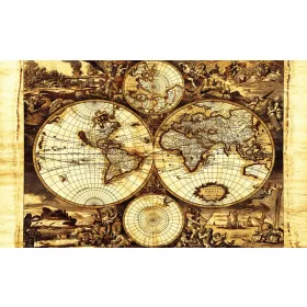 Térkép poszter, fotótapéta, Vlies (104 x 70,5 cm)