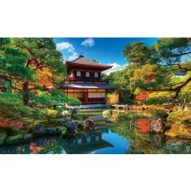 Japán kert poszter, fotótapéta Vlies (208 x 146 cm)