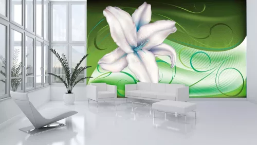 Liliom poszter, fotótapéta, Vlies (104 x 70,5 cm)