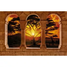   Kilátás a teraszról poszter, fotótapéta, Vlies (104 x 70,5 cm)