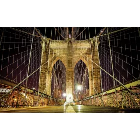   Brooklyn Bridge  poszter, fotótapéta, Vlies (104 x 70,5 cm)
