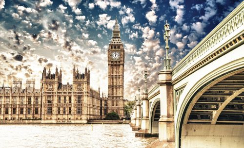 Big Ben poszter, fotótapéta Vlies (208 x 146 cm)