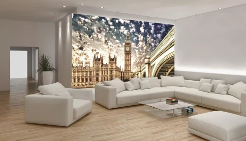 Big Ben  poszter, fotótapéta, Vlies (104 x 70,5 cm)