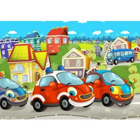 Kis autós poszter, fotótapéta, Vlies (104 x 70,5 cm)