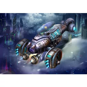 Űrhajó poszter, fotótapéta, Vlies (104 x 70,5 cm)