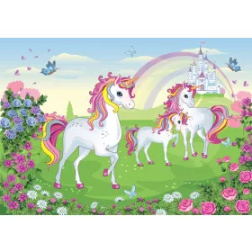 Egyszarvú poszter, fotótapéta, Vlies (104 x 70,5 cm)