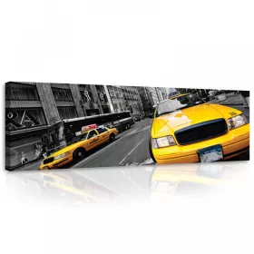 Taxi, vászonkép, 145x45 cm méretben