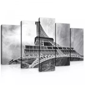   Vászonkép 5 darabos, Eiffel torony Párizs 100x60 cm méretben