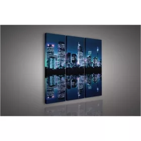 New York, 3 darabos vászonkép, 90x80 cm méretben