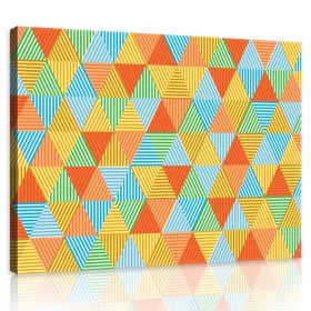 Vászonkép, Háromszögek, 100x75 cm méretben