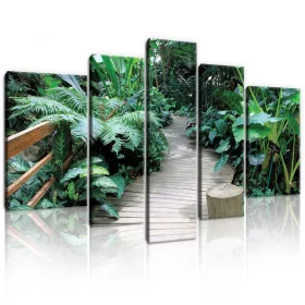   Vászonkép, 5 darabos, Palló a növények közt 170x100 cm méretben