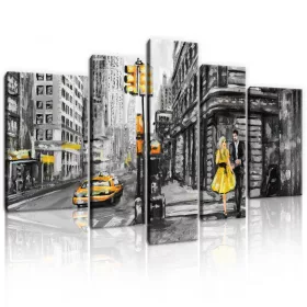   Vászonkép, 5 darabos, New York utcakép 170x100 cm méretben