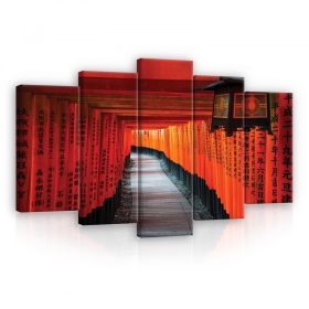  Vászonkép 5 darabos KIOTÓI szentély kép 3D-ben 100x60 cm méretben